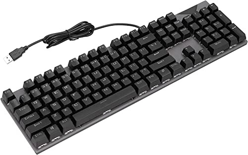Maiitmor 有線キーボード 耐久 ゲーミングキーボード 104キーメカニカルゲーミングキーボード HXZ-6977