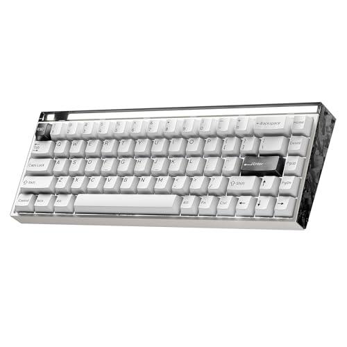 MelGeek MADE68 Ultra+ 有線キーボード、US英語配列、ホール効果磁気スイッチ ゲーミングキーボード、65% コンパクト ラピッド トリガー、ホットスワップ可能、RGB スナップ タップ & 調整可能なアクチュエーション、オンライン HIVE カスタム、アルミニウム ケース - ブラック