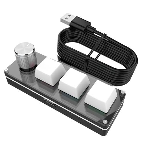 キーボード プログラミングキーパッド – カスタマイズ可能なショートカットコントローラー、静かなメカニカルキーボード、ポータブル多機能デバイス、効率的なデジタル入力ツール | オフィス ビジネス 勉強 ノートパソコン コンピューター ゲーマー クリエイター MKN1DL79AHMAFS8AS