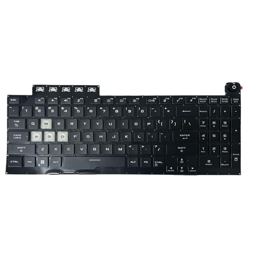 キーボード 【中古】【未使用】キーボードを交換してください for Asus TUF GAMING F15 FX506 FA506 USバージョンキーボード付きバックライト用 キーボードを交換してください