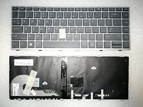 SOUTHERNINTL HP 745 840 G5 G6 Zbook 14u G5 G6 US バックライトキーボード グレーフレーム L12375-001 L15540-001 6037B0138001