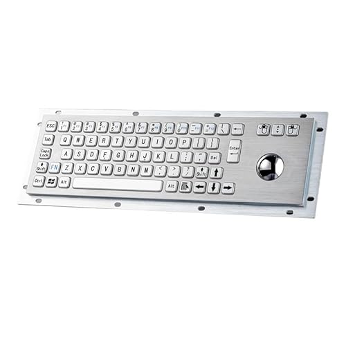 JGBVFFH 金属工業用トラックボールマウスとキーボード、ステンレス鋼工業用PCキーボード