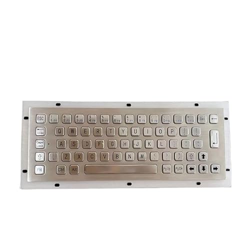 JGBVFFH セルフサービスキオスク用金属製PCキーボード、産業機器用防水金属製キーボード