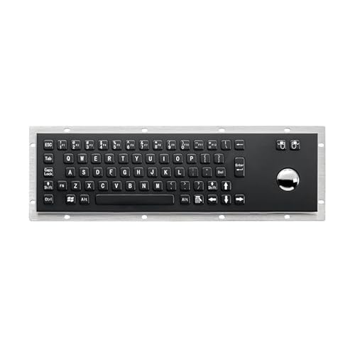 JGBVFFH IIC T6 本質安全防爆ステンレススチール工業用トラックボールマウスとキーボードのコンボ(Black)