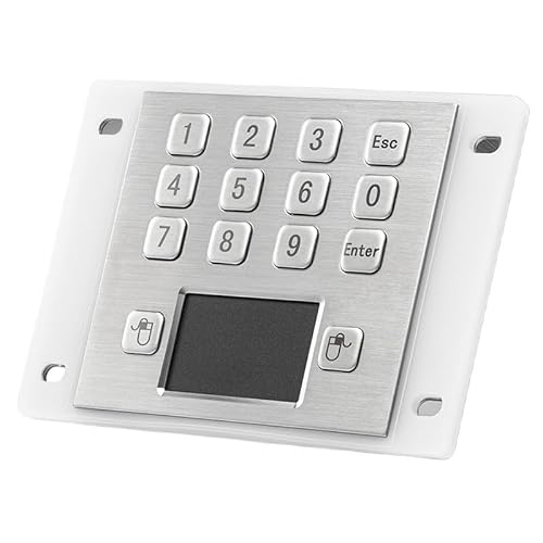 JGBVFFH IP65定格の防水および防爆制御キャビネット用のステンレス鋼12キーキーボードおよびマウス