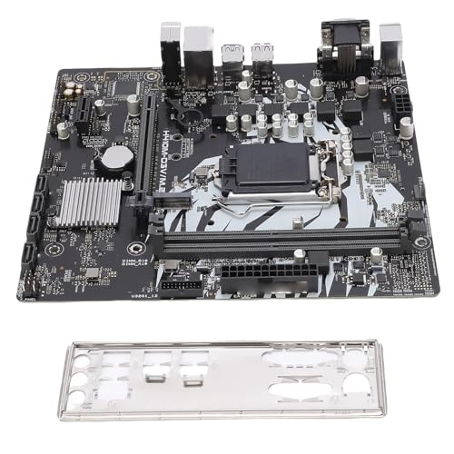 Annadue H410 マイクロ ATX マザーボード、サポート コア Pentium Celeron 第 10 世代 LGA1200 CPU、デュアル チャネル DDR4 2933MHz RAM、PCIe X16 スロット、4 SATA3、VGA DVI ポート Annadcxj79m8id2