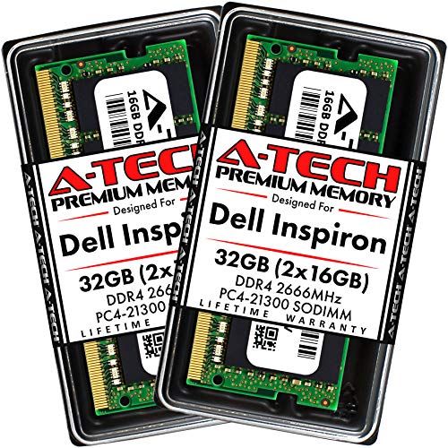 A-Tech 32GB キット (2x16GB) RAM Acer Nitro AN515-54-70KK、AN515-54-7464、AN715-51-796C用 | DDR4 2666MHz PC4-21300 SODIMM Non-ECCメモリアップグレード ASH873