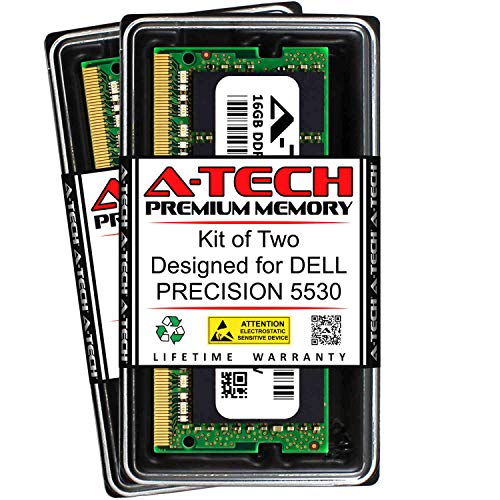 A-Tech 32GB (2 x 16GB) RAM DELL Precision 5530用 | DDR4 2400MHz SODIMM PC4-19200 260ピン ノンECCメモリ アップグレードキット ANZ493