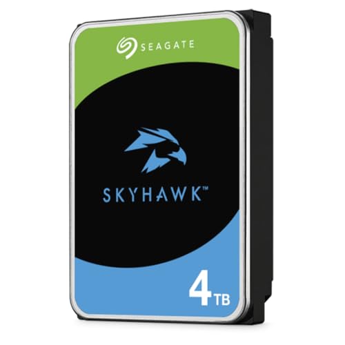 シーゲイト Seagate Skyhawk ST4000VX016 4TB ハードドライブ - 3.5インチ 内蔵型 - SATA (SATA/600) - 従来の磁気記録 (CMR) 方式 - ネットワークビデオレコーダー カメラ ビデオレコーダーデバイス対応
