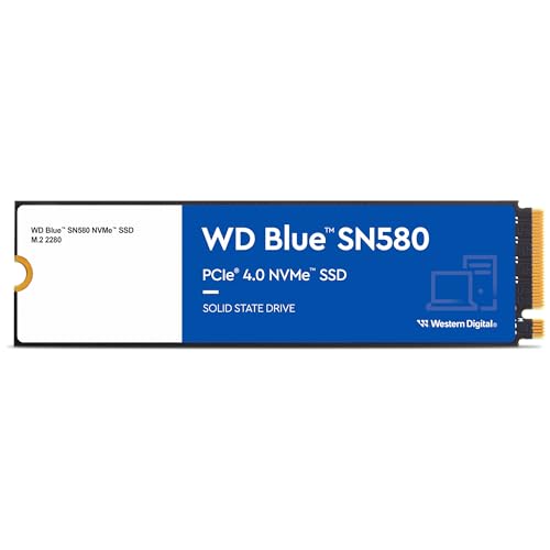 Western Digital M.2 2280 NVMe 1TB｜Western Digital WD BLUE SN580 - Gen4 x4 秒 WDS100T3B0E