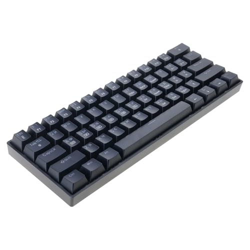 XOXOXT ポータブル LED バックライト付きコード付きメカニカル ゲーミング キーボード 61 ホットスワップ可能、ゲーム用にアップグレード