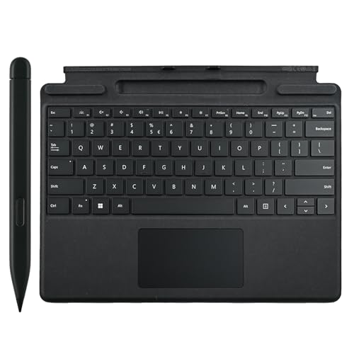 Mingxiong Pro 11 シグネチャーキーボード スリムペン付き Microsoft Surface Pro 11/10/9/8 Pro 10 磁気シグネチャキーボード Microsoft Surface Pro 11/10/9/8/X用 スリムペン付き(ブラック)