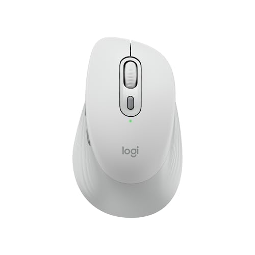 Logicool ロジクール ワイヤレスマウス 静音 高速スクロール 無線 Signature Comfort Plus M840LOW 右利き用 マウス Bluetooth Logibolt 24ヶ月の電池持続時間 カスタマイズ可能なボタン オフホワイト Windows Mac iPad Android Chrome Linux M840 M840L 国内正規品