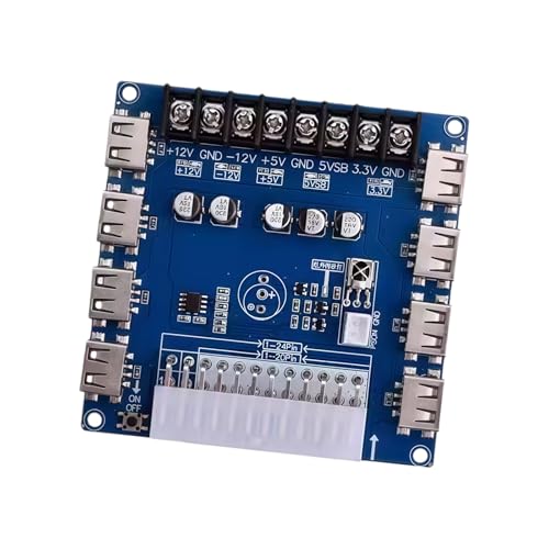 FROMCEO 8つのUSBポートと5つのコンセントを備えた実用的な電源ユニット。デバイス用のシンプルなセットアップ。コンピューターの電源拡張。