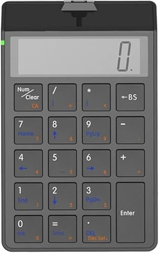 Rutexc 充電式静音テンキー キーボード 計算機機能付き マルチプラットフォーム対応 ワイヤレスキーボード Windows iOS Android対応 安心してお選びください