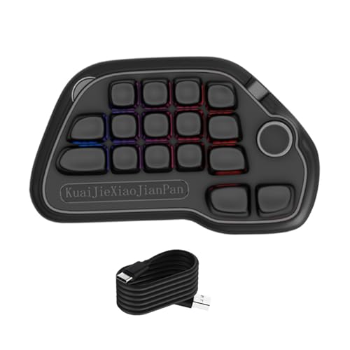 XOXOXT プログラマブル有線メカニカルテンキー 17 ホットスワップ可能な USB テンキー、RGB バックライトおよび PBT キーキャップ付きラップトップ VIA プログラマブル