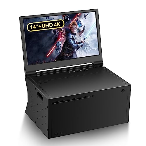 G-STORY 14インチ ポータブルモニター Xbox Series X 4Kポータブルゲームモニター IPSスクリーン XboxシリーズS用(商品には含まれません)2つのHDMI、HDR、Freesyncゲームモードトラベル(XboxシリーズX用14インチ&4K)