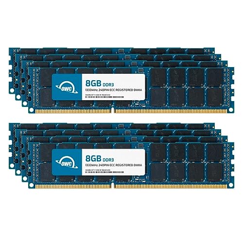 Silicon Power OWC 64GB (8x8GB) DDR3L 1333 PC3L-10600 CL9 2Rx4 240ピン 1.35V ECC レジスタード DIMM メモリ RAM モジュール アップグレードキット Cisco UCS B200 M2対応 OWC1R3T32R4064K-B744-SF