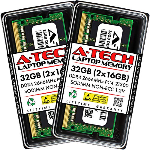 A-Tech 32GB キット (2x16GB) RAM Acer Predator Helios 300 PH315-52-7688 ゲーミングノートパソコン | DDR4 2666MHz SODIMM PC4-21300 (PC4-2666V) メモリアップグレードモジュール