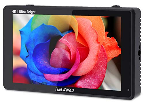 FEELWORLD LUT6 フィールワールド 6インチ モニター サンシェード付き 2600nit高輝度HDR/3D LUT波形ベクトル図RGBヒストグラムタッチスクリーン ビデオ/一眼レフカメラ用フィールドモニター 1920X1080 IPS 4K HDMI DC出力 日本語設定可能