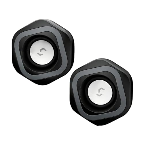 COOLHOOD ミニチュアスピーカー LED照明付き サウンドエンジョイメント デスクトップ用LEDゲーミングスピーカー