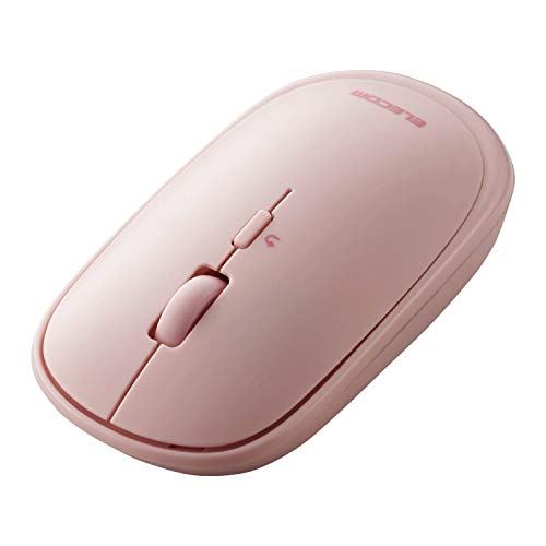 エレコム ワイヤレスマウス Bluetooth 静音 薄型 Slint M-TM10BBPN ピンク マウス 4ボタン プレゼンモード ポーチ付 iPadOS Android Mac Windows 対応 ワイヤレス 無線 静音マウス 薄型マウス 小型 持ち運び