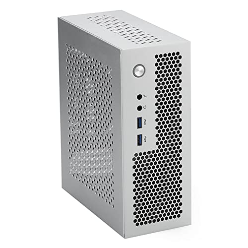 LAMELLIS A09 HTPC ミニ ITX ゲーミング PC シャーシ デスクトップ シャーシ USB3.0 家庭用 シルバー 500312585A1