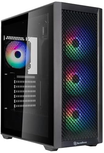 Silverstone SST-FA515XR-BG ミドルタワー ATX デュアルラジエーター レインボーファン ブラック 国内