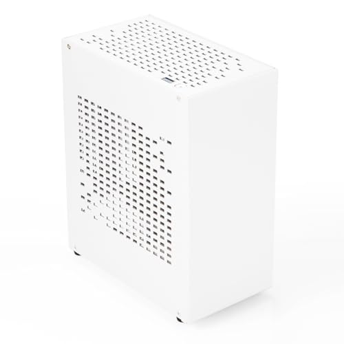 Wsikafxn Eoutegn A07 Mini ITX コンピュータ シャーシ HTPC ホスト USB3.0 ITX エンクロージャ パソコン シャーシ デスクトップ ボックス 簡単インストール 使いやすい ホワイト