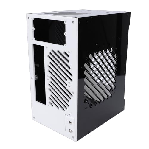 Wisoqu 小型 ITX マザーボード 4x2.5インチ SSD SFX SFXL電源対応 360度換気透明アクリルパネル 家庭用ゲーム作業/デスクトップコンピューター用 Wisoqul5m9oqd2e1