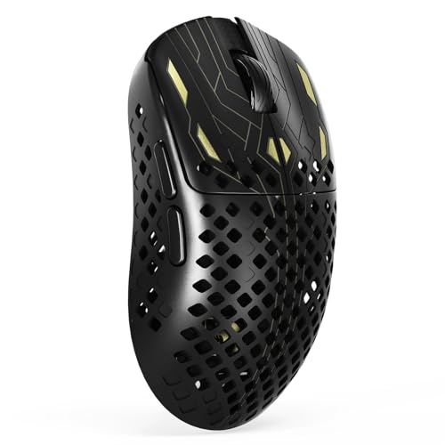 MAMBASNAKE M2 玄刃 カーボンファイバー ゲーミングマウス 超軽量43g ワイヤレス PAW3395PROセンサー DPI50単位調整 BK52820チップ 3モード 2.4G/Bluetooth/USB有線 1ms 高感度 高耐久 1000Hzポーリングレート ドングル同梱 仕事用 ゲーム用 5ボタン 充電 国内正規品 技適認証済219-259562 （ブラック）