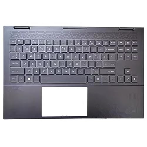 fqparts 汎用 キーボードの縁にハウジング & キーボード に適合する For HP OMEN 15-EK 15-EN TPN-Q236 238 ブラック With カラフルなバックライト 15-EK-CKE-HS0732