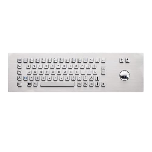 埋め込みステンレス鋼工業用キーボード、情報キオスク用統合トラックボール防爆キーボード(PS2) PEBBNXNNN-0DF194CB