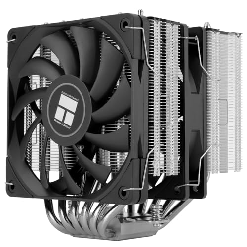 Thermalright Royal Knight 120 SE CPUクーラー、高さわずか155mm、デュアルタワー、デュアルPWMファン、6ヒートパイプ、AM4/AM5/Intel LGA 1700/1851/1150/1151