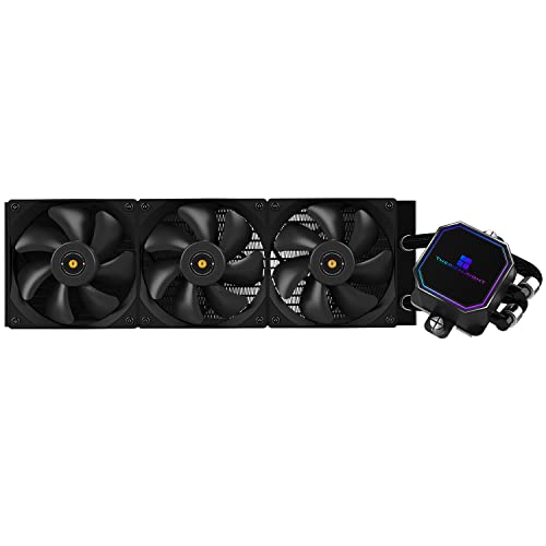 THERMALRIGHT アナと雪の女王プリズム 360 ブラック 液体CPUウォータークーラー 120mm PWMファン付き 360ブラックコールドロウ仕様 統合ウォータークーラーヒートシンク AMD/AM4/AM5 Intel LGA1700/1150/1151/1200/20XX用 FP360 BLACK