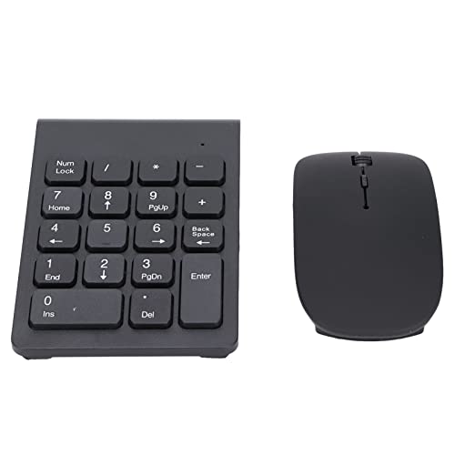 Sanpyl テンキーパッド ミニ 2.4G 18キー 1200 DPI 数字キーボード ポータブル サイレント 財務会計 テンキー拡張 マウス コンボ ノートパソコン PC デスクトップ ノートブック Sanpyl2iodzuxrby8324