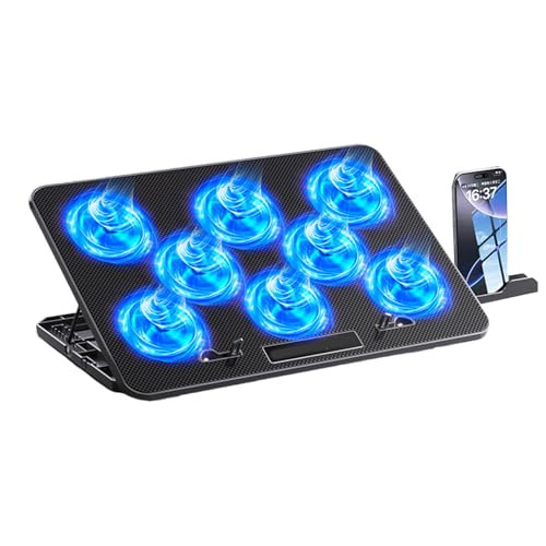 Bbajszx 角度を付けたゲーミング ノートパソコン冷却システムは、RGB イルミネーションを内蔵し、拡張された高速ノートパソコン クーラーの放熱を強化します。