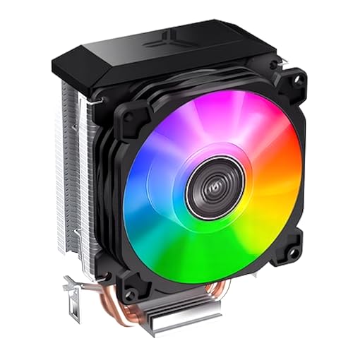 スモールラボ 【スモールラボ】CPUクーラー 空冷 CR1200E 自動発光LEDファン 92mm サイドフロー Intel LGA1700 / 1200 / 115X AMD AM4 / AM5 対応 デスクトップPC用 ブラック