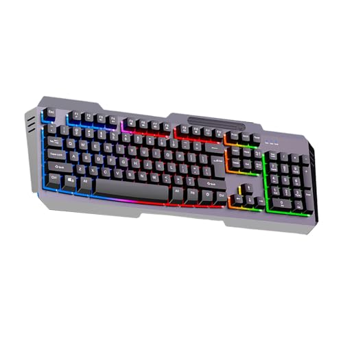 Psdndeww DS600 メタルコードキーボード オプション1.50mケーブル付き 高速応答 競争力のあるゲーム用メタルゲーミングキーボード用