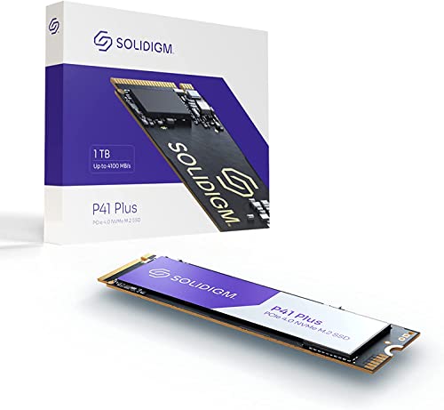 Solidigm M.2 2280 NVMe 1TB｜Solidigm P41 Plusシリーズ 4.0 x4 SSDPFKNU010TZX1
