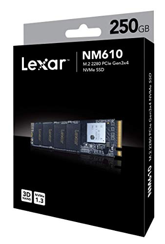 Lexar M.2 2280 NVMe 250GB｜Lexar NM610 LNM610-250RB