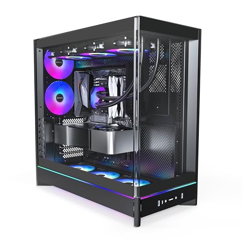 Montech HS02 PRO (B) ブラック｜ATX 対応 ミドルタワー フルメッシュ構造/高エアフロー/強化ガラス/モンテック 【国内 】 HS02PB