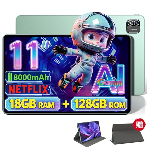 Azeyou タブレット 11インチ 没入感溢れるIPS液晶パネル 大画面で見やすい 450Nit高輝度 準2K解像度 12時間視聴可能8000mAhバッテリー｜WidevineL1 Netflix対応 8コアCPUでサクサク動作 タブレット Android｜128GB+1TB拡張 持ち運び楽々 超薄型 落ち着いたデザイン 金属製ボディエレガント｜OTG+GMS認証+無線投影｜誕生日ギフト Azu-T11