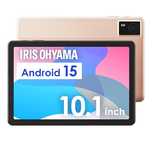 アイリスオーヤマ タブレット 10.1インチ 大画面 ディスプレイ Android 15 64GB 保護フィルム付き Type-C対応 CPU RK3562 メモリ 3GB+6GB 5000mAh イヤホンジャック Wi-Fiモデル LUCA ヘッドピンモデル TA10E1W63-V1N シャンパンゴールド