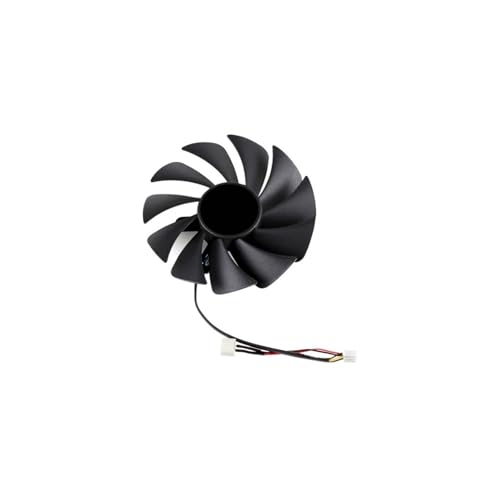 muhuiyi 87MM PLA09215S12H 3090 ビデオカード冷却ファン 3070 3080 クーラー交換用(Black A-Fan)