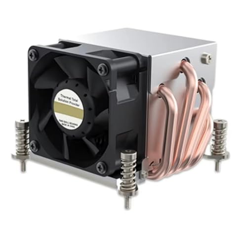 Hweety LGA2011-R63 クーラー 150W LGA2011 ラジエーター 2U 4ヒートパイプ LGA2011 スクエアタイプ 80mm X 80mm 取り付けピッチ ヒートシンク