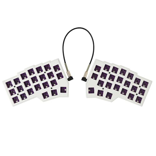 YMDK Corne V4.1 スプリット 46キー 人間工学 40%レイアウト ホットスワップ可能 メカニカルキーボード 3D PLA RGB QMK バイアル すべてのキー プログラム可能 ミニ独立ゲーミングキーボードキット Sl463D2025010301