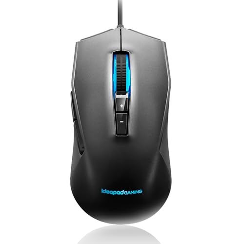 【並行輸入品】 Lenovo IdeaPad M100 ゲーミングマウス 光学センサー 解像度3200 DPI まで調整可能 7つのプログラム可能なボタン 2つのゾーンRGBバックライト