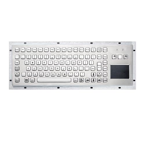 埋め込み取付防水 USB 産業金属ステンレス鋼キーボードタッチパッド付き金属キーボード(PS2) SBACOSCBA-0DF194CB
