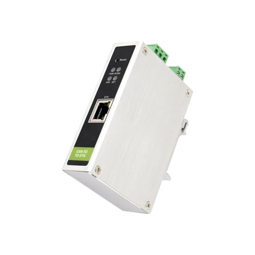 MashaKeke CANトランスレータ、産業用イーサネットCANゲートウェイ用DINマウント付き双方向イーサネットアダプター